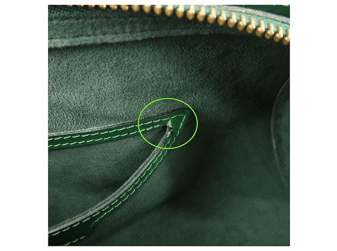 Borsa a mano Louis Vuitton Epi Soufflot Borneo Green M52224 - vista 22