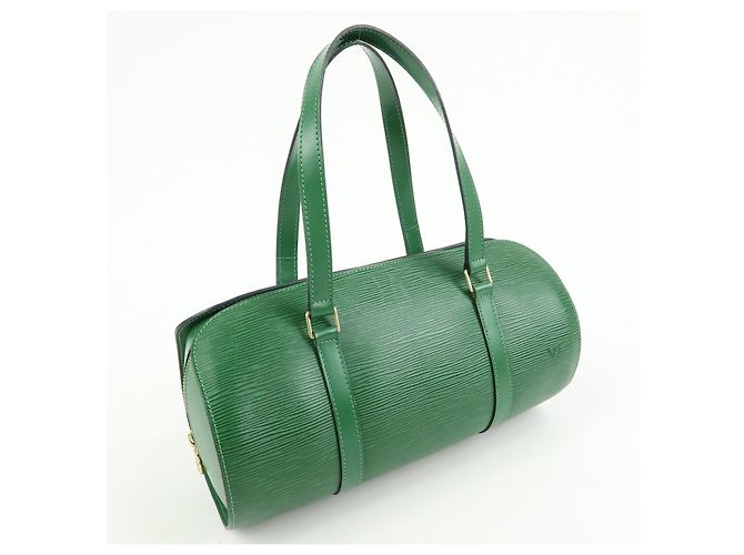 Borsa a mano Louis Vuitton Epi Soufflot Borneo Green M52224 - vista 4