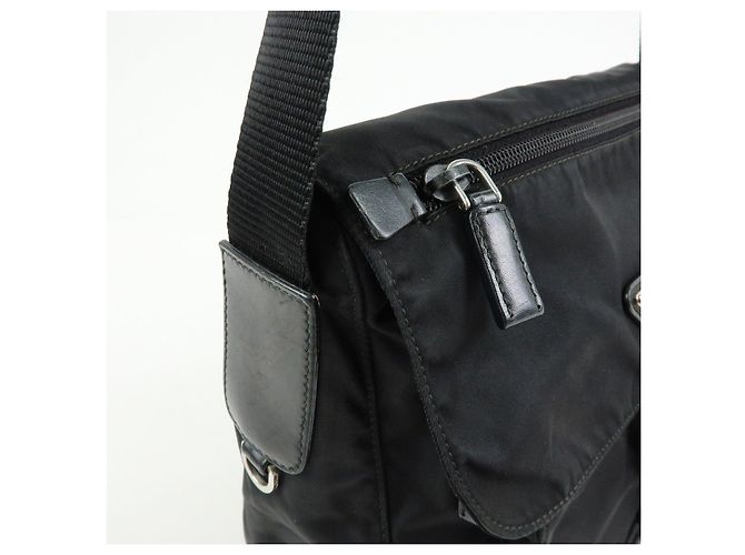 Borsa a tracolla mini Sidonie in pelle con catena PRADA Rosa Nero - vista 14