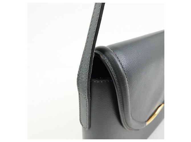 Borsa a tracolla e spalla DELVAUX in pelle di vitello Eclair Gray - vista 14