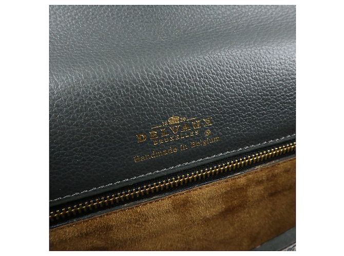Borsa a tracolla e spalla DELVAUX in pelle di vitello Eclair Gray - vista 22