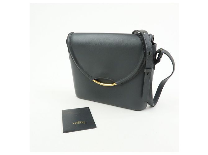 Borsa a tracolla e spalla DELVAUX in pelle di vitello Eclair Gray - vista 23