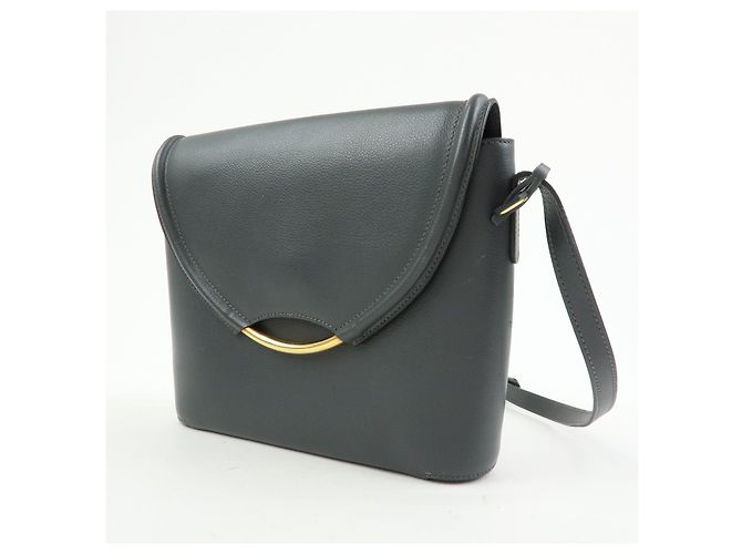 Borsa a tracolla e spalla DELVAUX in pelle di vitello Eclair Gray - vista 3