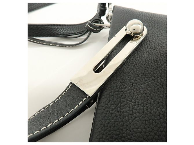 LOEWE Anagram Missy Small Borsa 2Way in pelle di vitello Borsa a tracolla Nera - vista 10