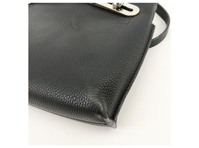 LOEWE Anagram Missy Small Borsa 2Way in pelle di vitello Borsa a tracolla Nera - vista 13