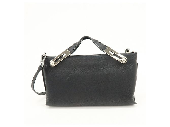 LOEWE Anagram Missy Small Borsa 2Way in pelle di vitello Borsa a tracolla Nera - vista 2