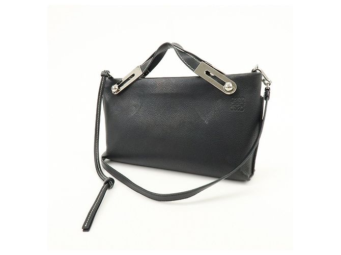 LOEWE Anagram Missy Small Borsa 2Way in pelle di vitello Borsa a tracolla Nera - vista 3
