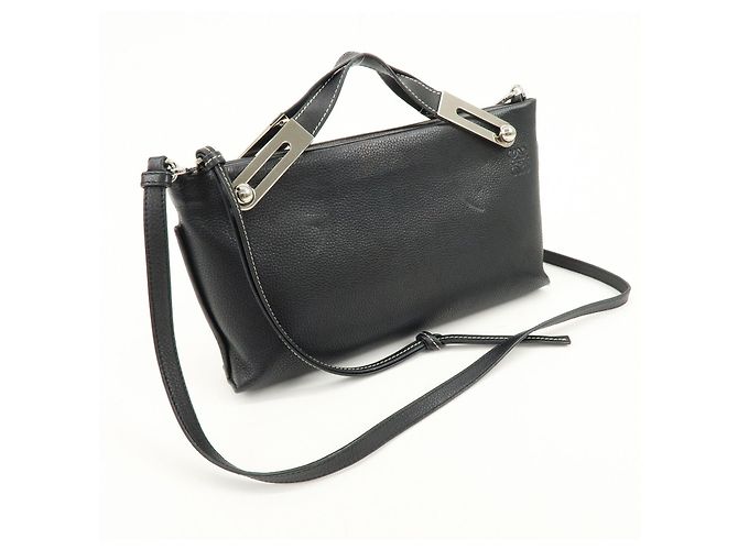 LOEWE Anagram Missy Small Borsa 2Way in pelle di vitello Borsa a tracolla Nera - vista 4