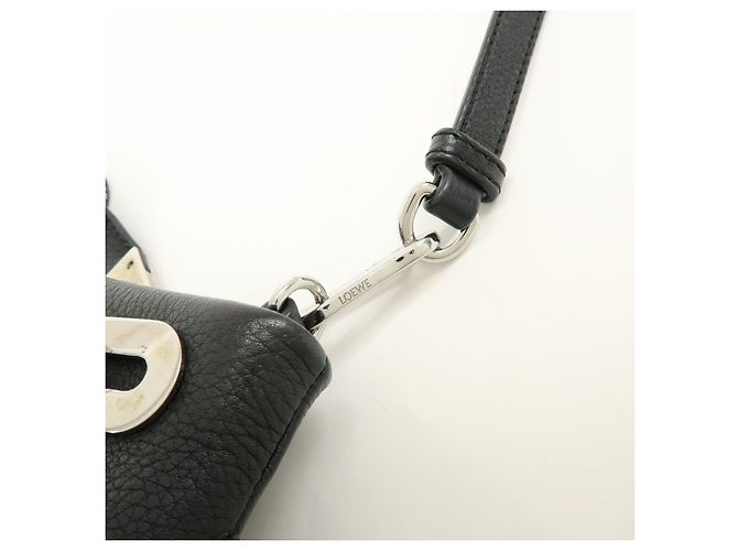 LOEWE Anagram Missy Small Borsa 2Way in pelle di vitello Borsa a tracolla Nera - vista 8