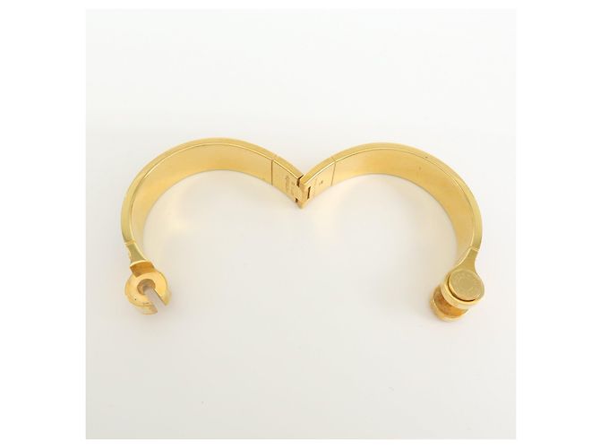 Hermès HERMES Bracciale Rigido Metal Charniere BRIDES de GALA Pink Gold - vista 10