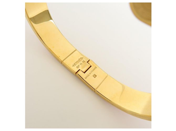 Hermès HERMES Bracciale Rigido Metal Charniere BRIDES de GALA Pink Gold - vista 11