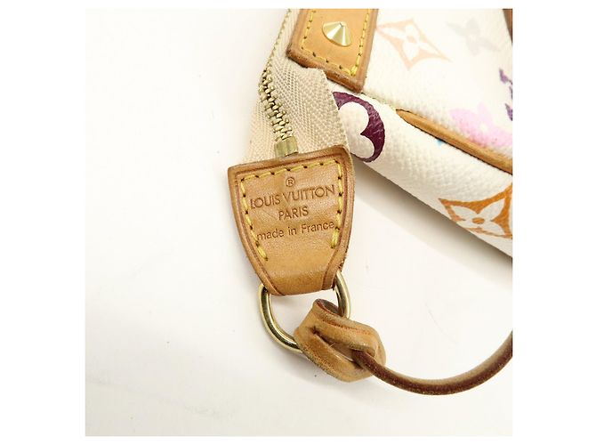 Louis Vuitton Monogram Multicolor Pochette Accessoires Bianco M92649 - vista 10