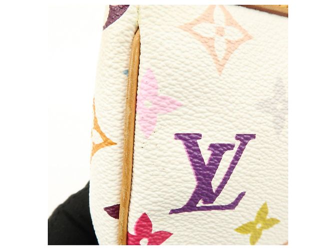 Louis Vuitton Monogram Multicolor Pochette Accessoires Bianco M92649 - vista 19