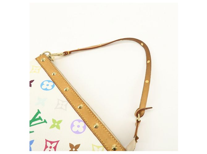 Louis Vuitton Monogram Multicolor Pochette Accessoires Bianco M92649 - vista 6
