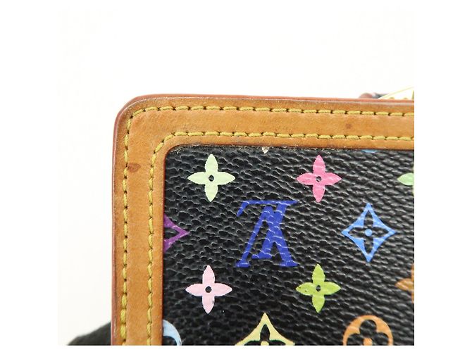 Louis Vuitton Monogram Multicolor Portefeuille Viennois Noir M92988 - vista 12