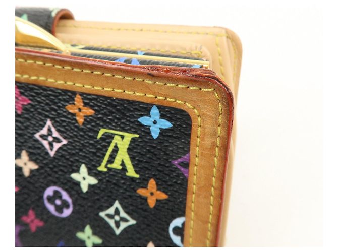 Louis Vuitton Monogram Multicolor Portefeuille Viennois Noir M92988 - vista 13
