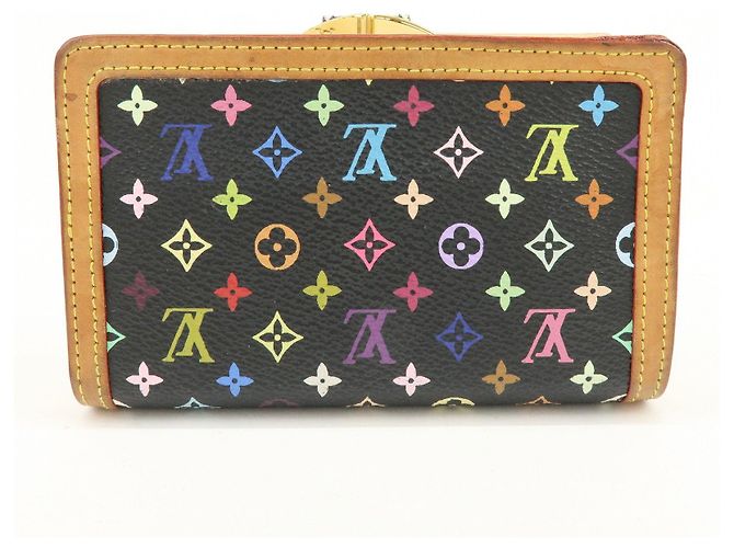 Louis Vuitton Monogram Multicolor Portefeuille Viennois Noir M92988 - vista 2