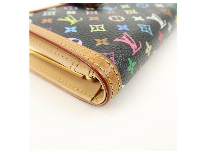 Louis Vuitton Monogram Multicolor Portefeuille Viennois Noir M92988 - vista 6