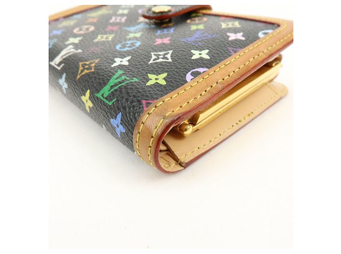Louis Vuitton Monogram Multicolor Portefeuille Viennois Noir M92988 - vista 7