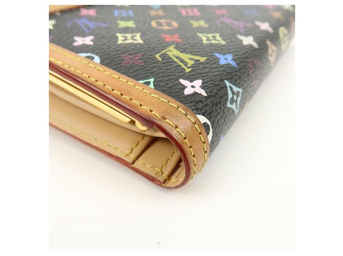 Louis Vuitton Monogram Multicolor Portefeuille Viennois Noir M92988 - vista 8