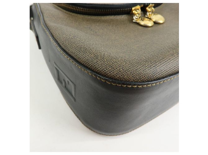 FENDI Borsa a tracolla e a spalla in tela PVC e pelle Marrone 25933 - vista 10