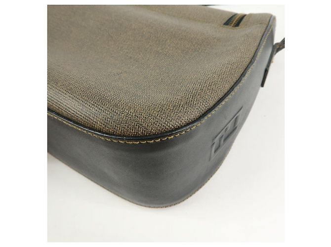 FENDI Borsa a tracolla e a spalla in tela PVC e pelle Marrone 25933 - vista 13