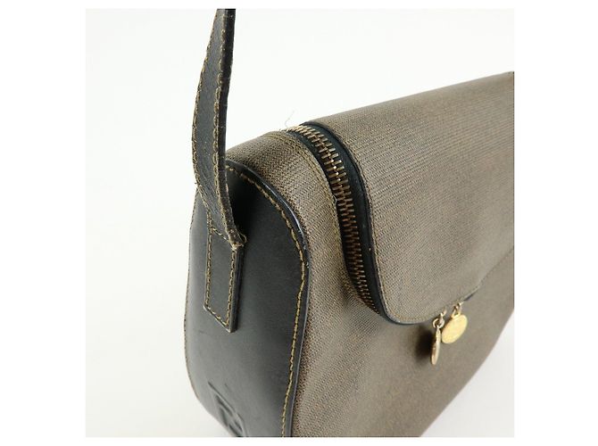 FENDI Borsa a tracolla e a spalla in tela PVC e pelle Marrone 25933 - vista 15