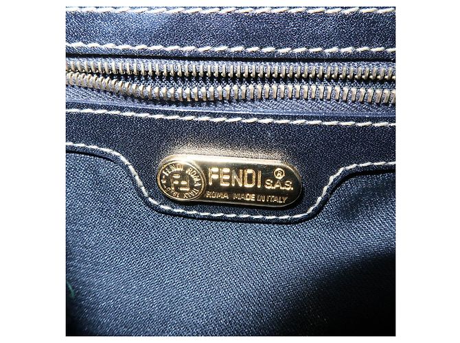 FENDI Borsa a tracolla e a spalla in tela PVC e pelle Marrone 25933 - vista 22