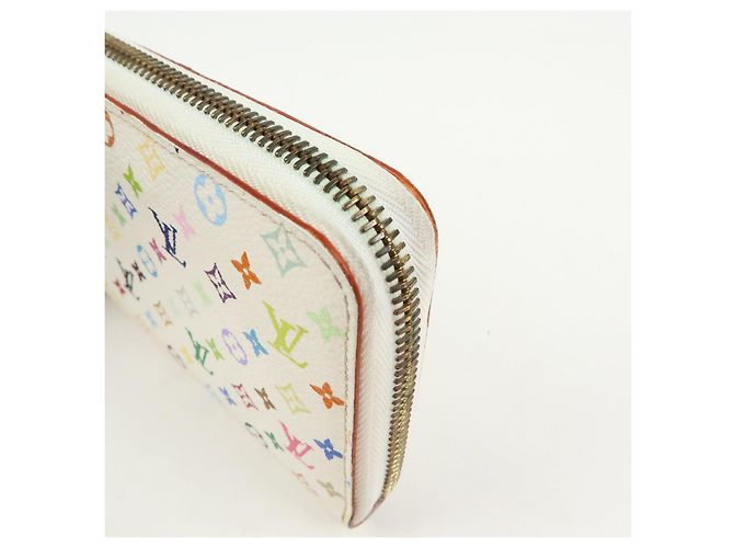 Louis Vuitton Monogram Multicolor Zippy Long Wallet Blanc M60241 - Ansicht 10