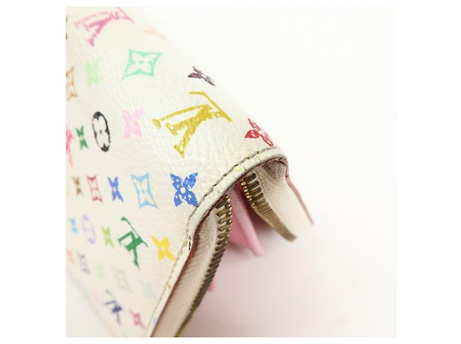 Louis Vuitton Monogram Multicolor Zippy Long Wallet Blanc M60241 - Ansicht 15