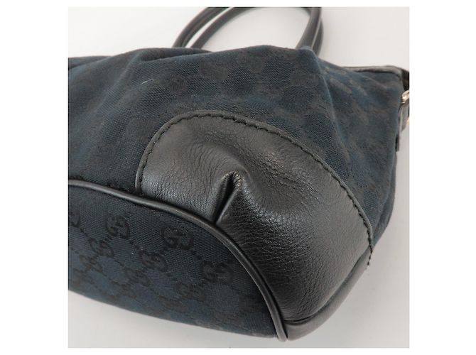 GUCCI Sukey Interlocking G GG Canvas Leather 2Way Bag Black 247902 - vista 12