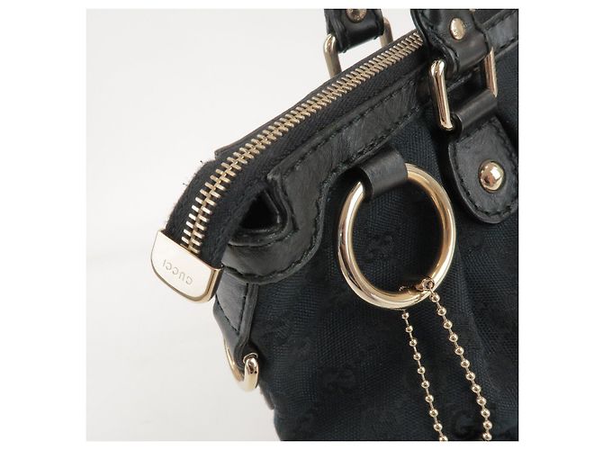 GUCCI Sukey Interlocking G GG Canvas Leather 2Way Bag Black 247902 - vista 16