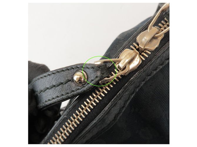 GUCCI Sukey Interlocking G GG Canvas Leather 2Way Bag Black 247902 - vista 19