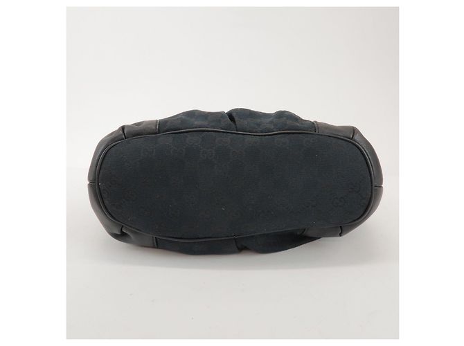 GUCCI Sukey Interlocking G GG Canvas Leather 2Way Bag Black 247902 - vista 5