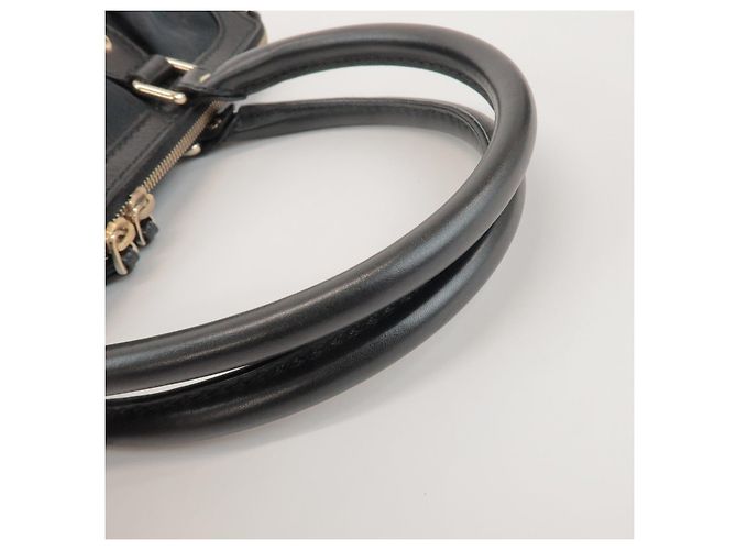 GUCCI Sukey Interlocking G GG Canvas Leather 2Way Bag Black 247902 - vista 9