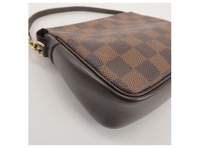 Louis Vuitton Damier Trousse Makeup Accessory Pouch Brown N51982 - vista 11