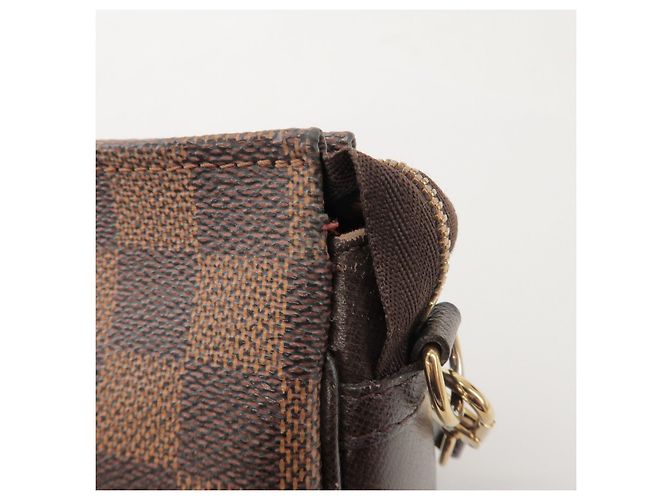 Louis Vuitton Damier Trousse Makeup Accessory Pouch Brown N51982 - vista 15