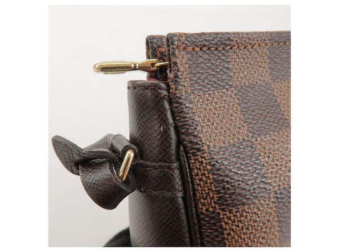 Louis Vuitton Damier Trousse Makeup Accessory Pouch Brown N51982 - vista 16