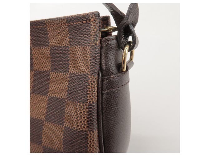 Louis Vuitton Damier Trousse Makeup Accessory Pouch Brown N51982 - vista 17