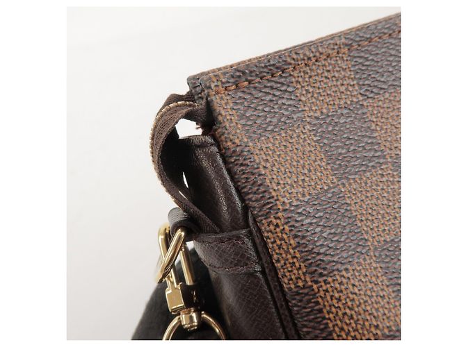 Louis Vuitton Damier Trousse Makeup Accessory Pouch Brown N51982 - vista 18