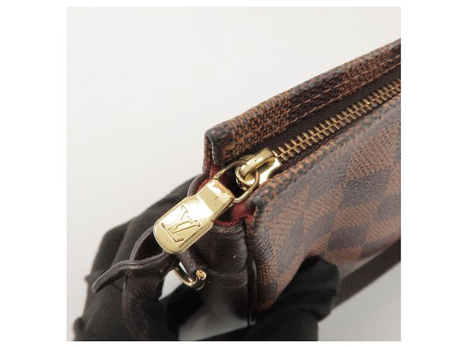 Louis Vuitton Damier Trousse Makeup Accessory Pouch Brown N51982 - vista 19