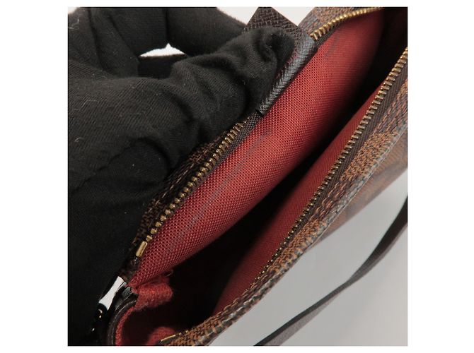 Louis Vuitton Damier Trousse Makeup Accessory Pouch Brown N51982 - vista 22