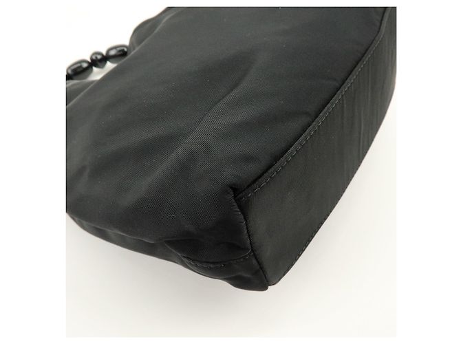 Borsa a mano e a tracolla Christian Dior Malice Pearl Nylon Nera - vista 10