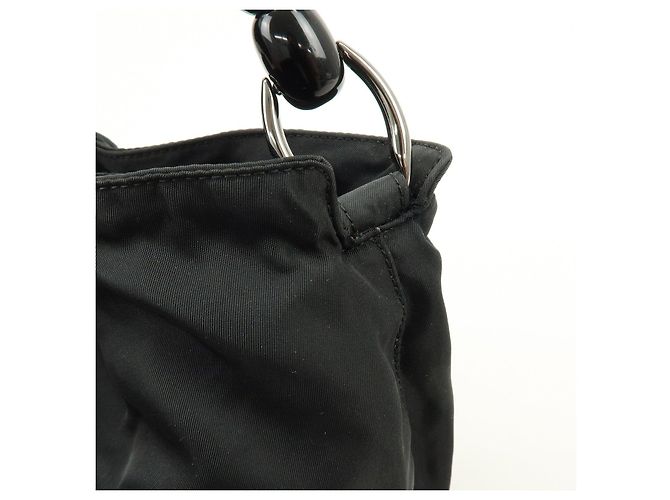 Borsa a mano e a tracolla Christian Dior Malice Pearl Nylon Nera - vista 14