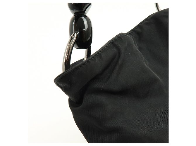 Borsa a mano e a tracolla Christian Dior Malice Pearl Nylon Nera - vista 17