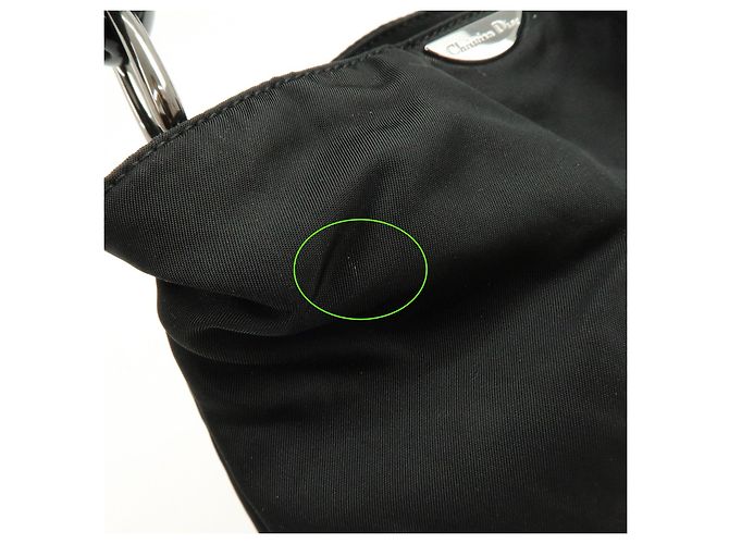 Borsa a mano e a tracolla Christian Dior Malice Pearl Nylon Nera - vista 19