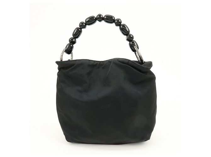 Borsa a mano e a tracolla Christian Dior Malice Pearl Nylon Nera - vista 2