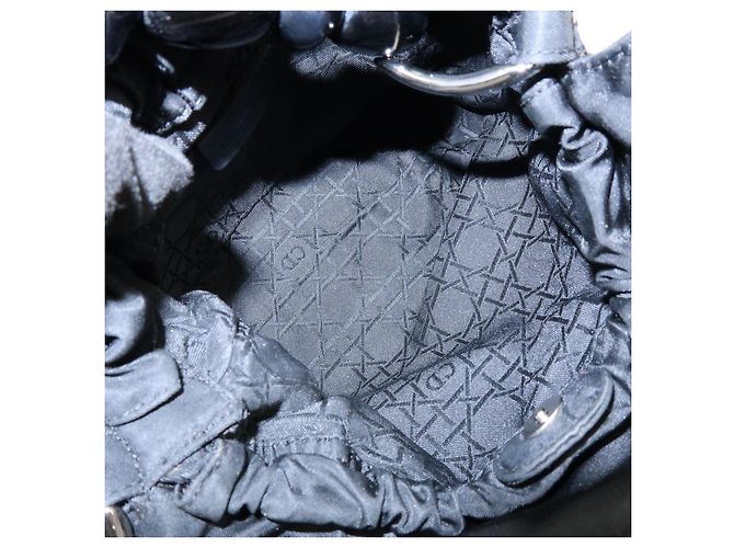 Borsa a mano e a tracolla Christian Dior Malice Pearl Nylon Nera - vista 20