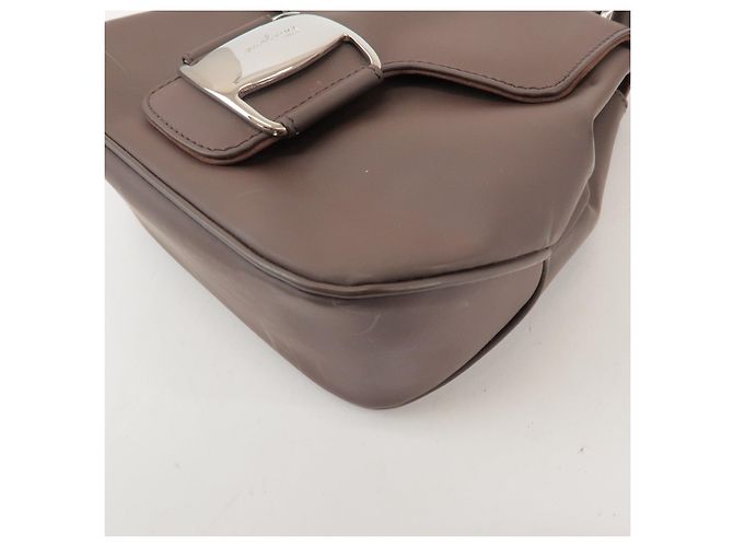 Salvatore Ferragamo Borsa a tracolla e a spalla Vara in pelle Ferragamo Marrone - vista 11