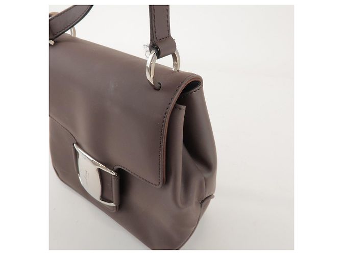 Salvatore Ferragamo Borsa a tracolla e a spalla Vara in pelle Ferragamo Marrone - vista 14